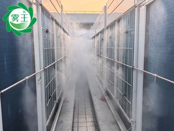 喷雾降温系统助力空调外机散热、节能，让英特药谷清凉一整个夏天